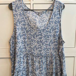 Tiered flowy tank top